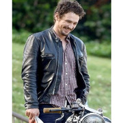 THE ADDERALL DIARIES JAMES FRANCO BLACK LEATHER JACKET